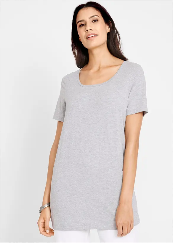 Lang basic topp, 2-pack, bonprix