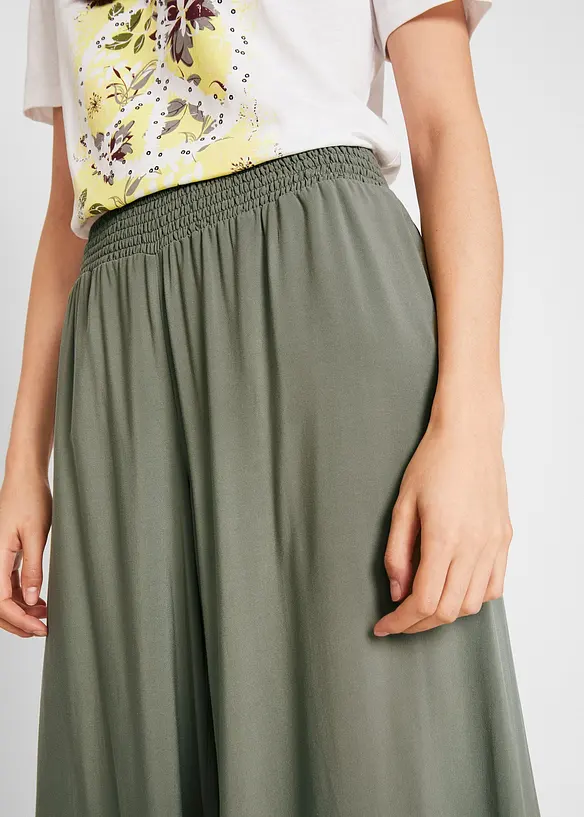 Legglang culotte av bærekraftig viskose, bonprix