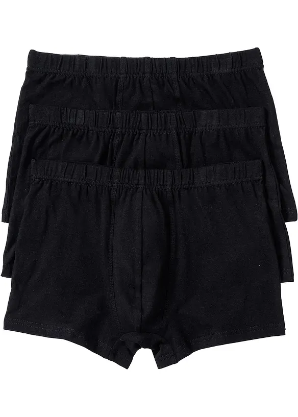 Boksershorts med bomull i ettersittende modell (3-pack), bonprix