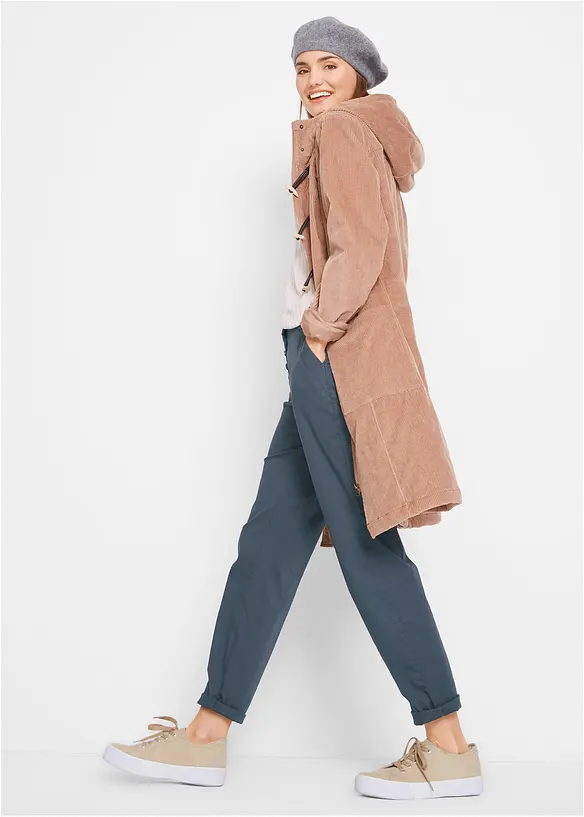 F&ocirc;ret duffelcoat i kordfl&oslash;yel, bonprix