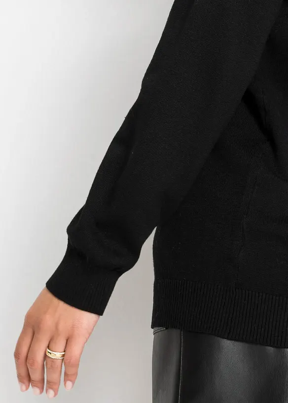 Oversized genser i viskosemiks, bonprix