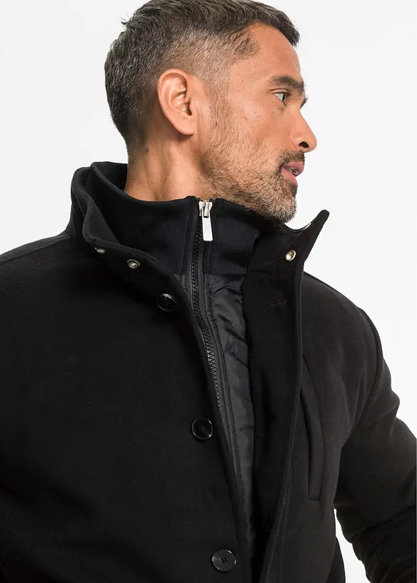 Outdoorjakke i ull-look, bonprix