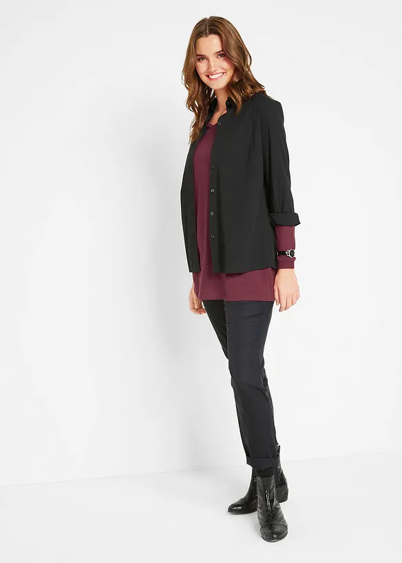 Lang topp i 100% bomull, bonprix