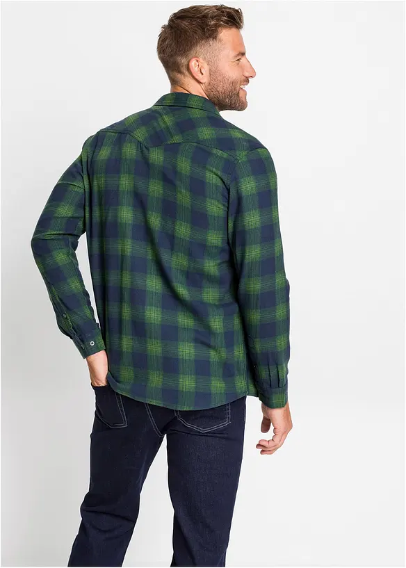 Flanellskjorte i 100% bomull, bonprix