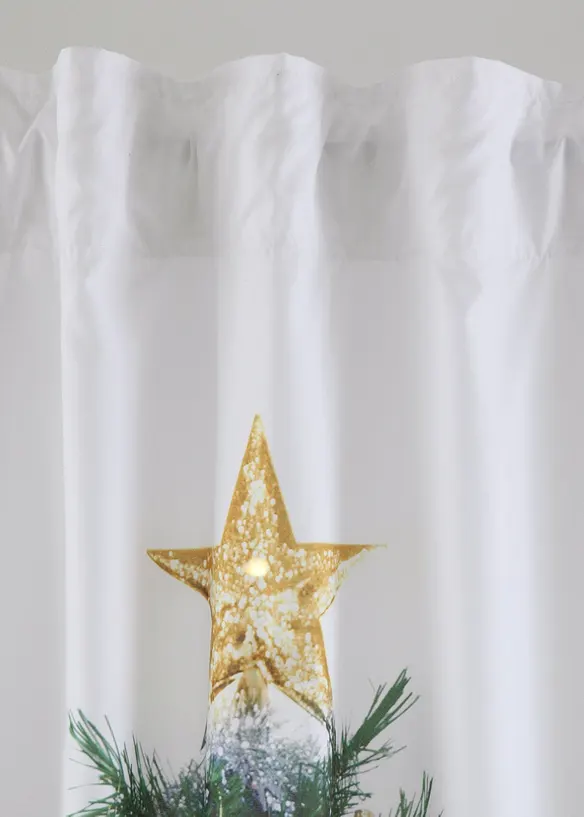 LED-gardin med juletre-print (1-pack), bonprix