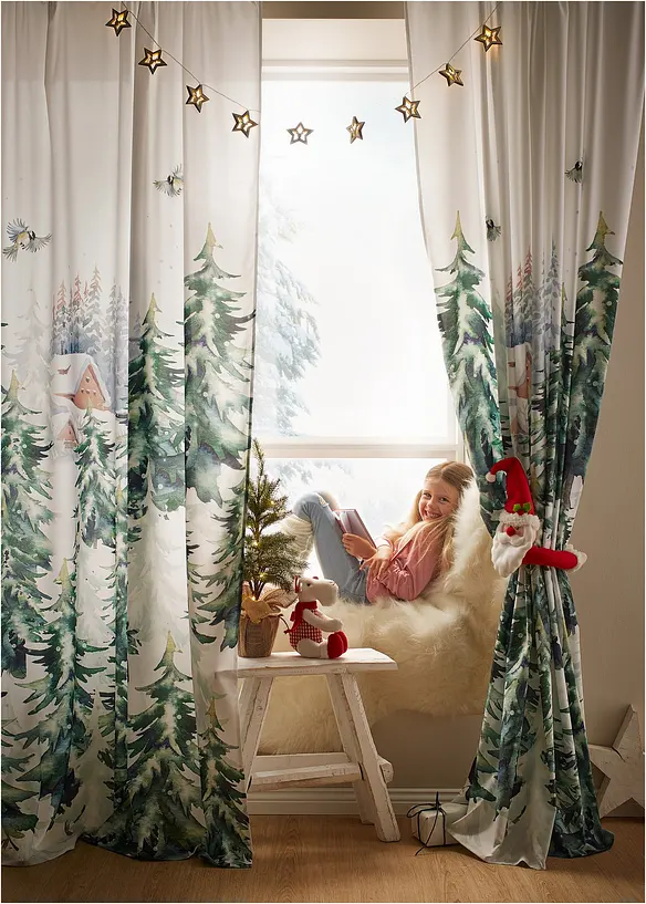 Tie-backs med julemotiv (2-pack), bonprix