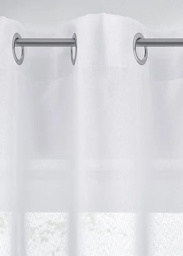Gardinlengde i sablé med resirkulert polyester, bonprix