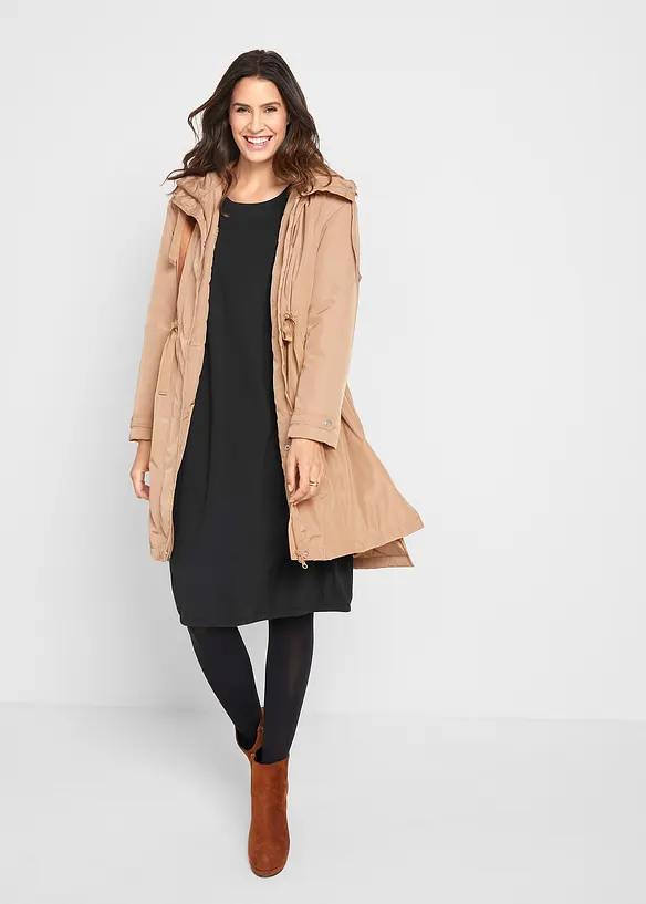 Ballongkjole i bomullsmiks, bonprix