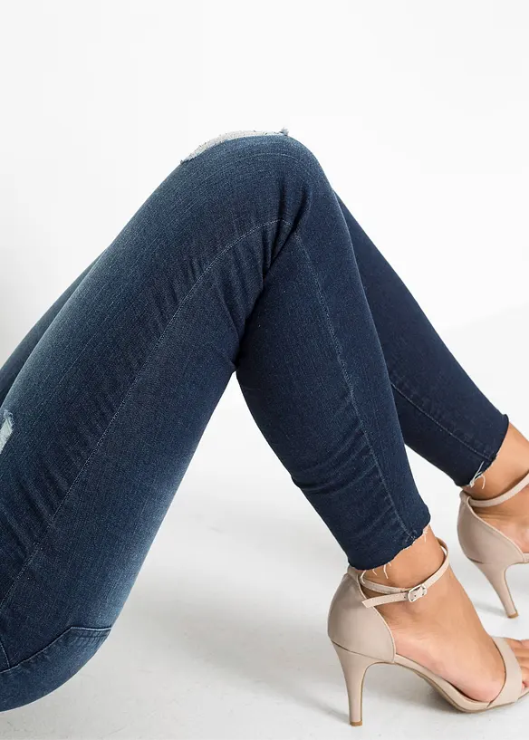 Skinny-jeans, Mid Waist, cropped, bonprix