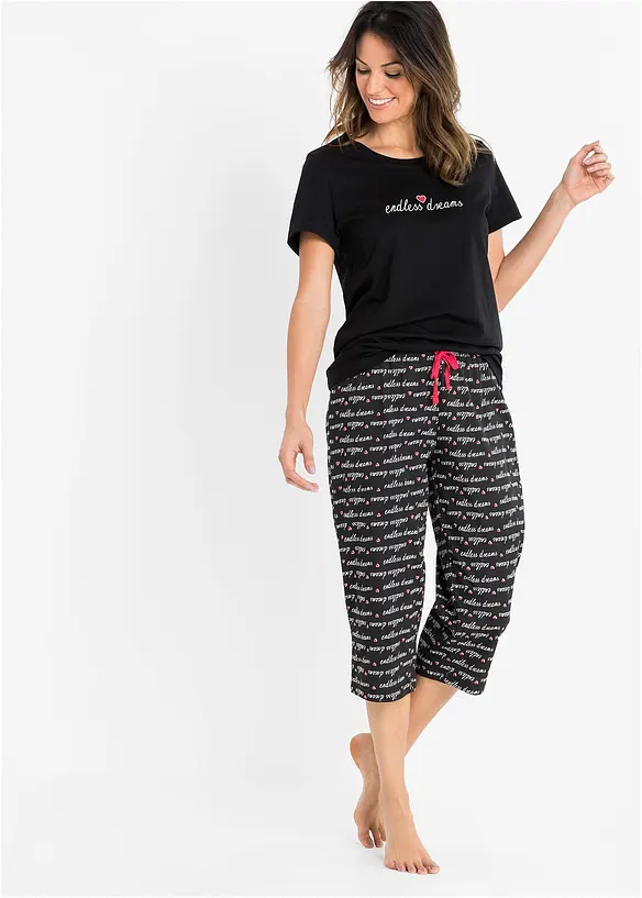 Pyjamas i 100% bomull, bonprix