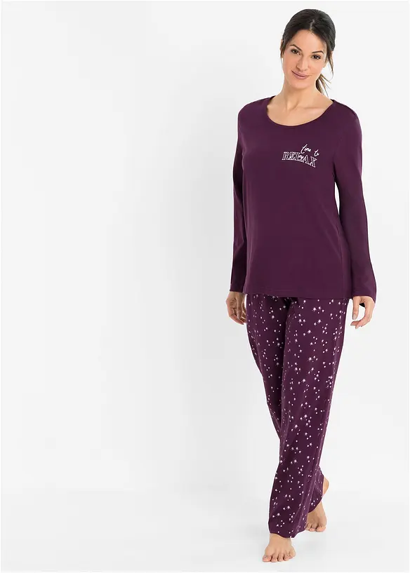 Pyjamas i 100% bomull, bonprix