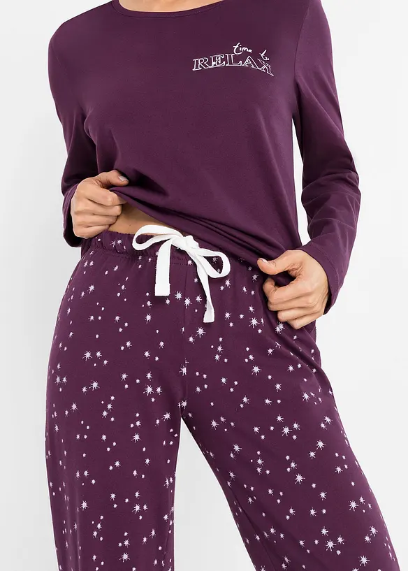 Pyjamas i 100% bomull, bonprix