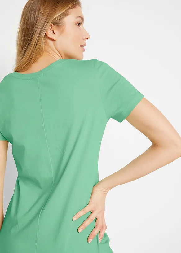 Jerseykjole i 100% bomull (2-pack), bonprix