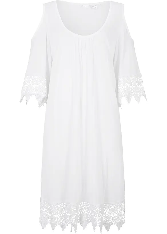 Transparent strandkjole av viskose, bonprix