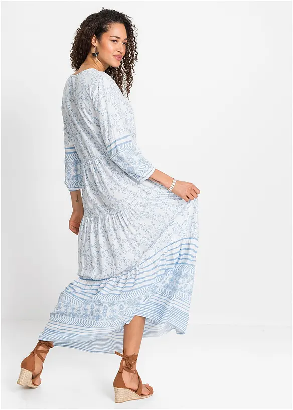 Maxikjole i lett viskose, bonprix