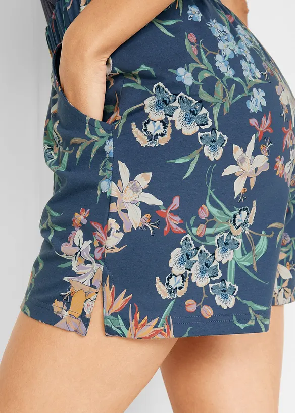 Jerseyshorts i elastisk bomullsmiks (2-pack), bonprix