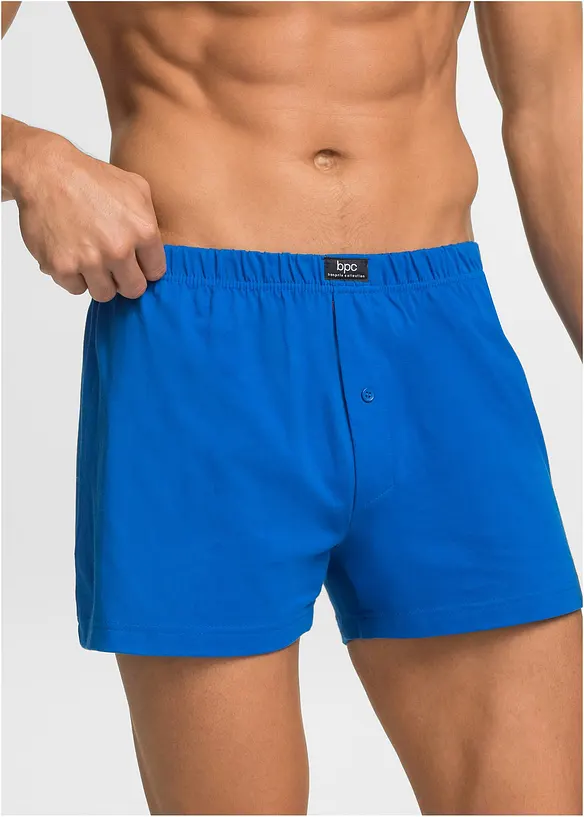 Vid boksershorts i bomullsjersey (3-pack), bonprix