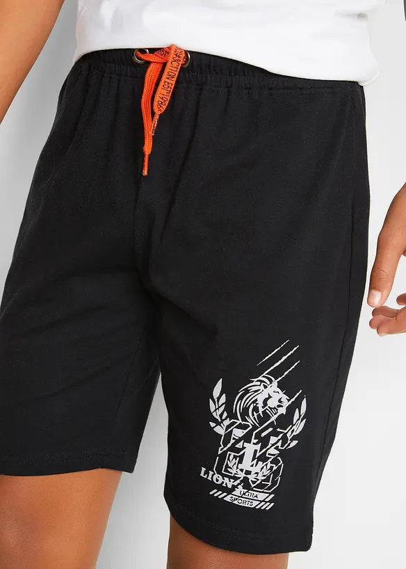 Bermudashorts i jersey med økologisk bomull (2-pack), bonprix