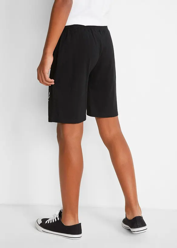 Bermudashorts i jersey med økologisk bomull (2-pack), bonprix