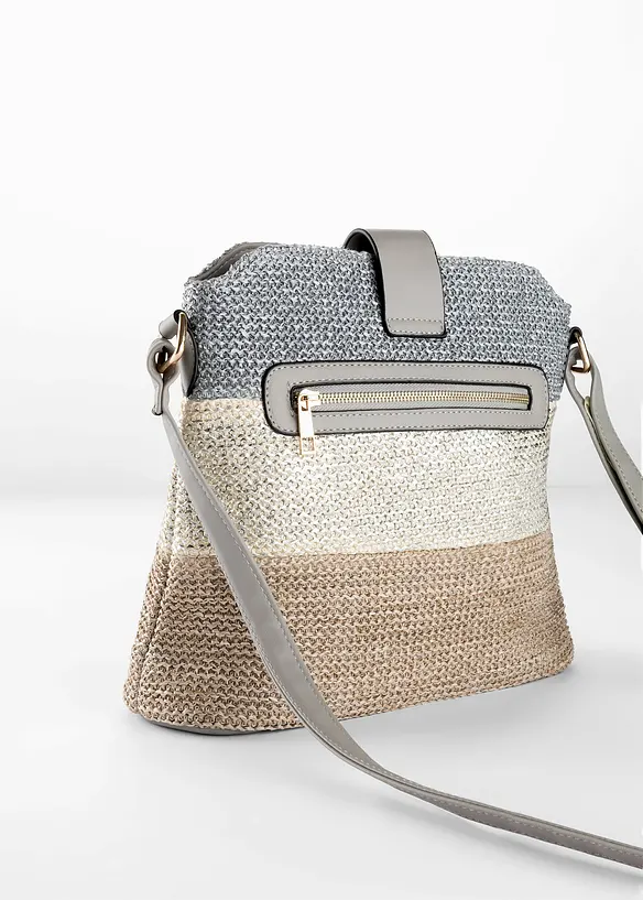 Skulderveske i str&aring;look, bonprix