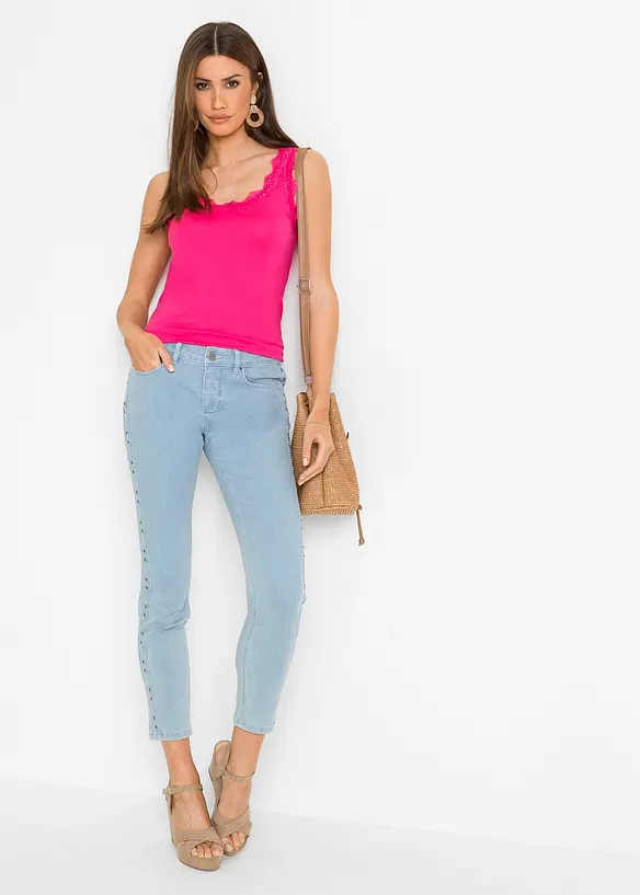 Singlet i viskosemiks (2-pack), bonprix