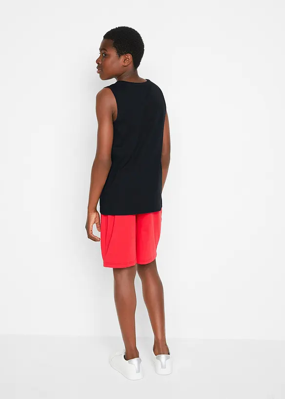 Singlet og shorts i økologisk bomull (2-delt sett), bonprix