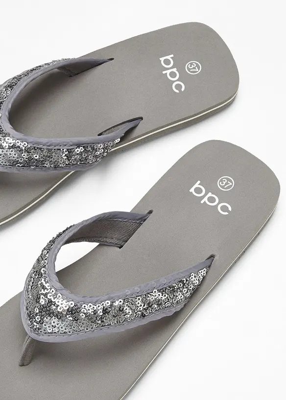 Flip-flops med paljetter, bonprix