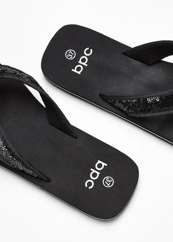 Flip-flops med paljetter, bonprix