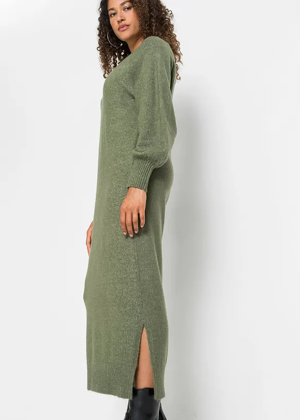 Legglang, oversized og strikket kjole, bonprix