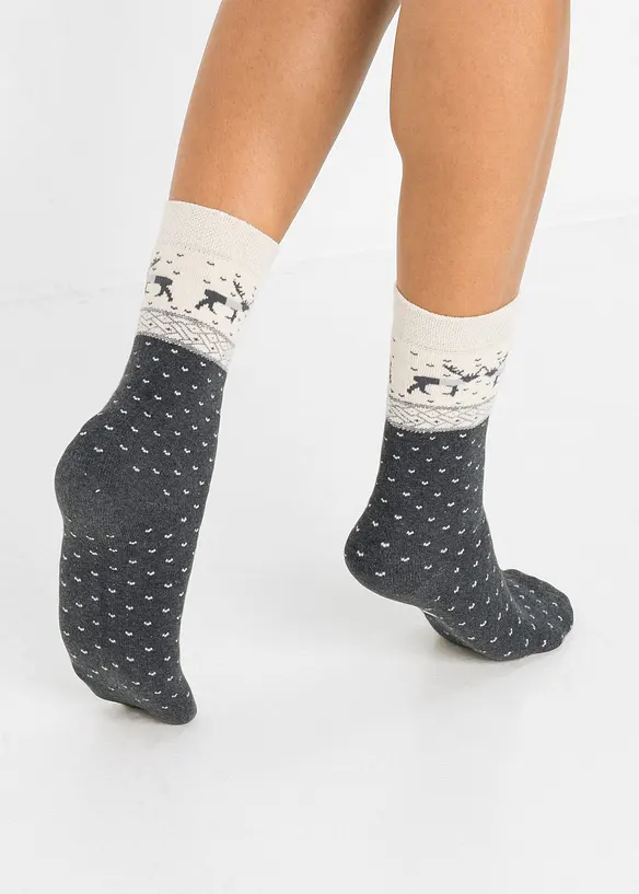 Termosokker med økologisk bomull (3-pack), bonprix