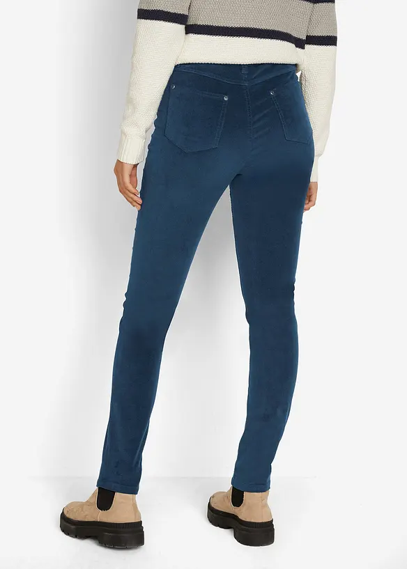 Cordbukse med stretch, Skinny, bonprix