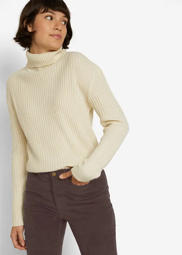 Cordbukse med stretch, Skinny, bonprix