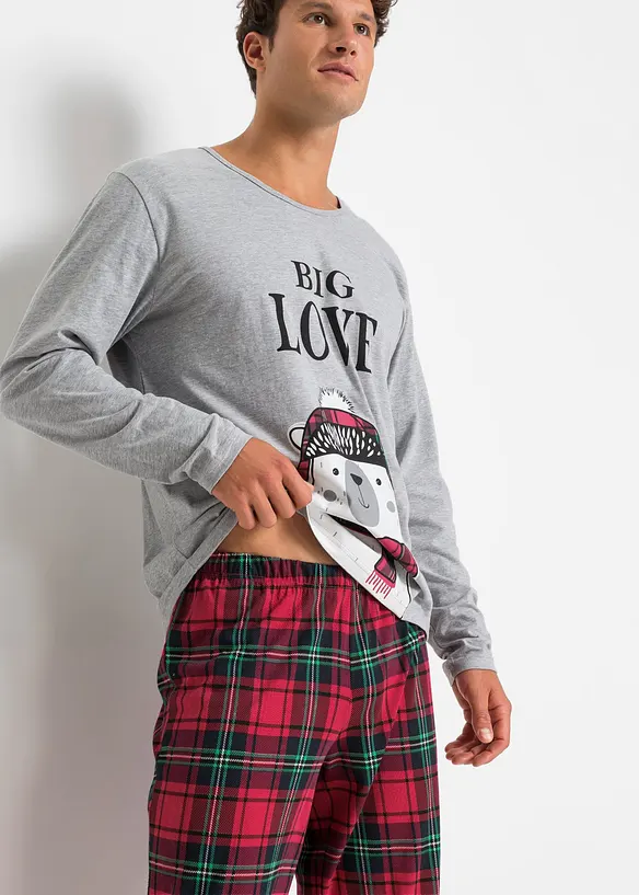 Pyjamas med økologisk bomull, bonprix