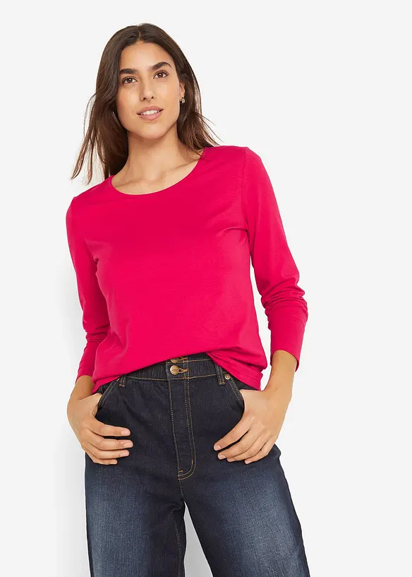 Langermet topp (2-pack), bonprix