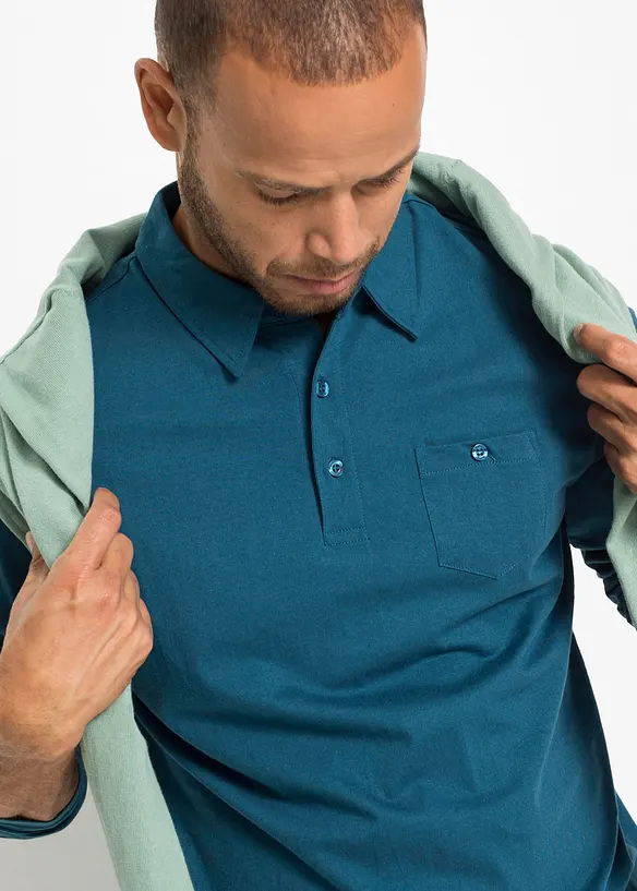 Poloshirt (2-pack), langermet, bonprix