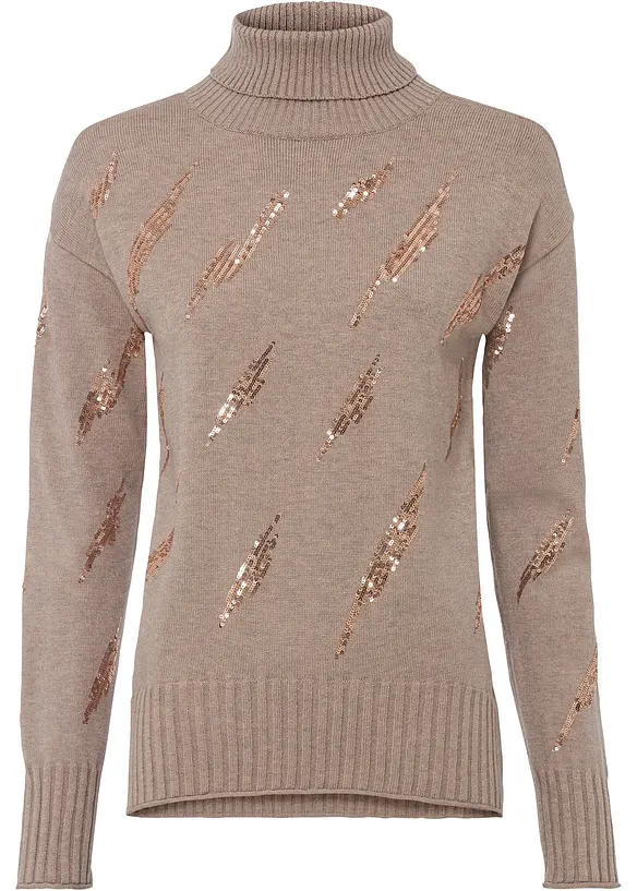 Genser med paljetter, bonprix