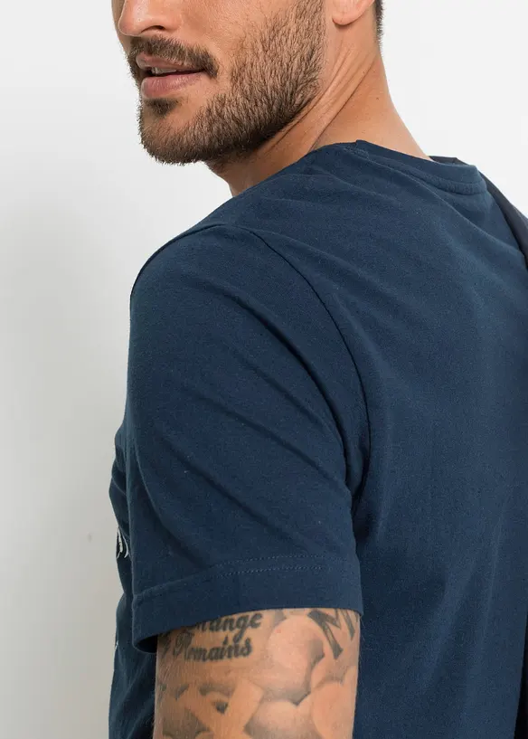 T-skjorte (2-pack) i Regular Fit, bonprix