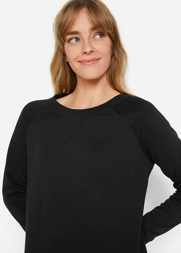 Sweatshirtkjole i myk frottè, bonprix