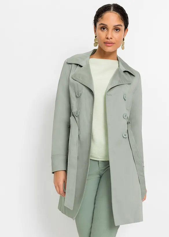 Trenchcoat i bomull, bonprix