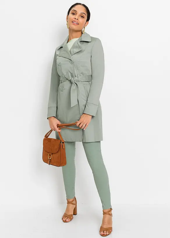 Trenchcoat i bomull, bonprix