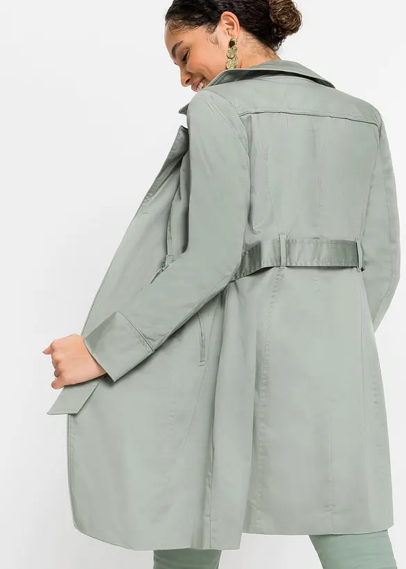 Trenchcoat i bomull, bonprix
