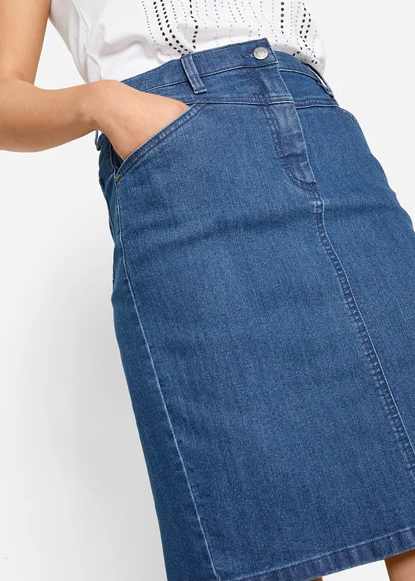 Denimskj&oslash;rt, stretch, bonprix