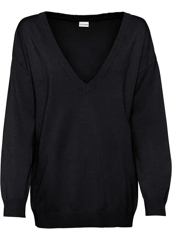 Oversized genser i viskosemiks, bonprix
