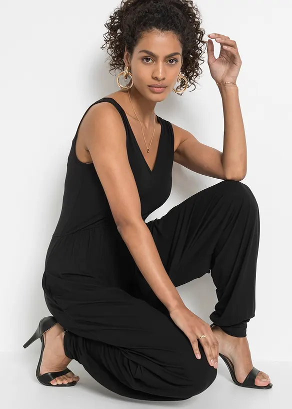 Jersey-jumpsuit i viskosemiks, bonprix