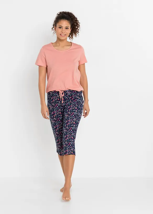Pyjamas i 100% bomull (2-pack), bonprix