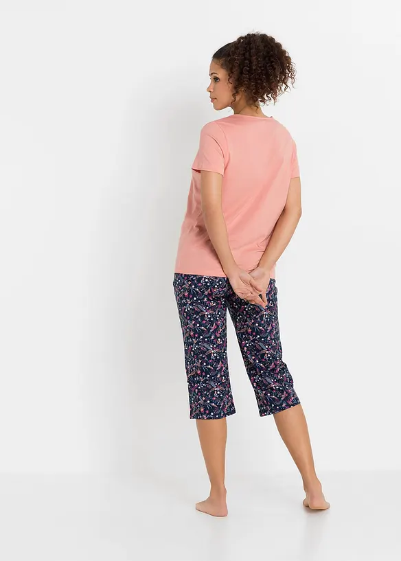 Pyjamas i 100% bomull (2-pack), bonprix