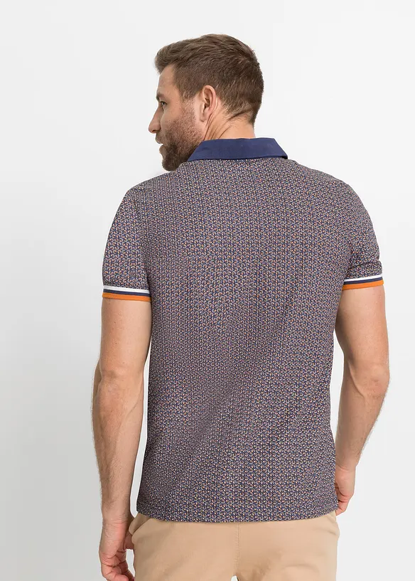Kortermet jersey-poloskjorte i 100% økologisk bomull, bonprix