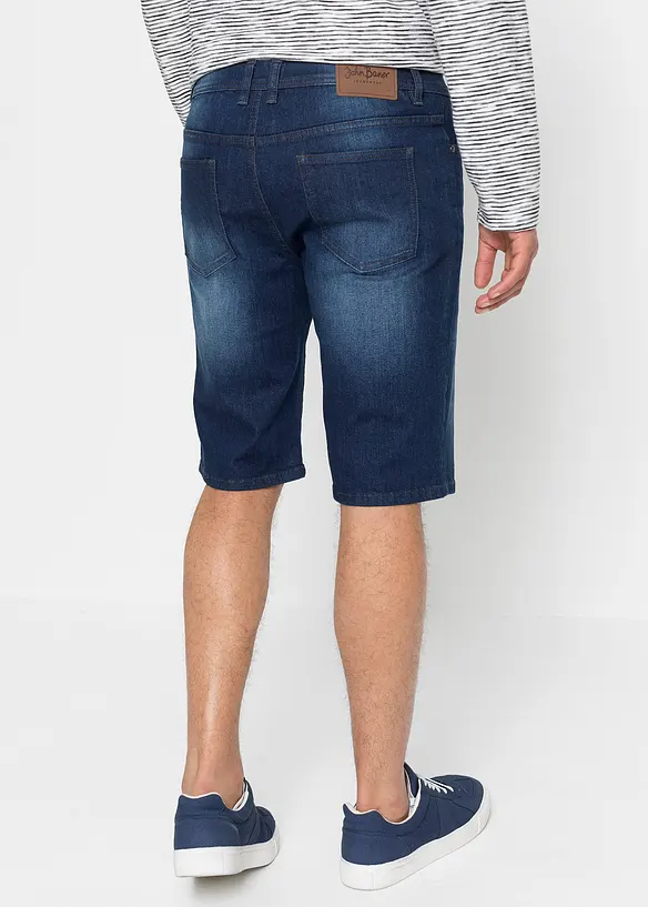 Bermudashorts i denim med stretch og forsterket skritt, Regular Fit, bonprix