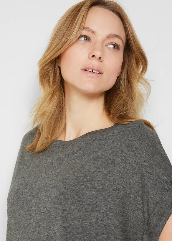 Lang topp av 100% økologisk bomull (2-pack), bonprix