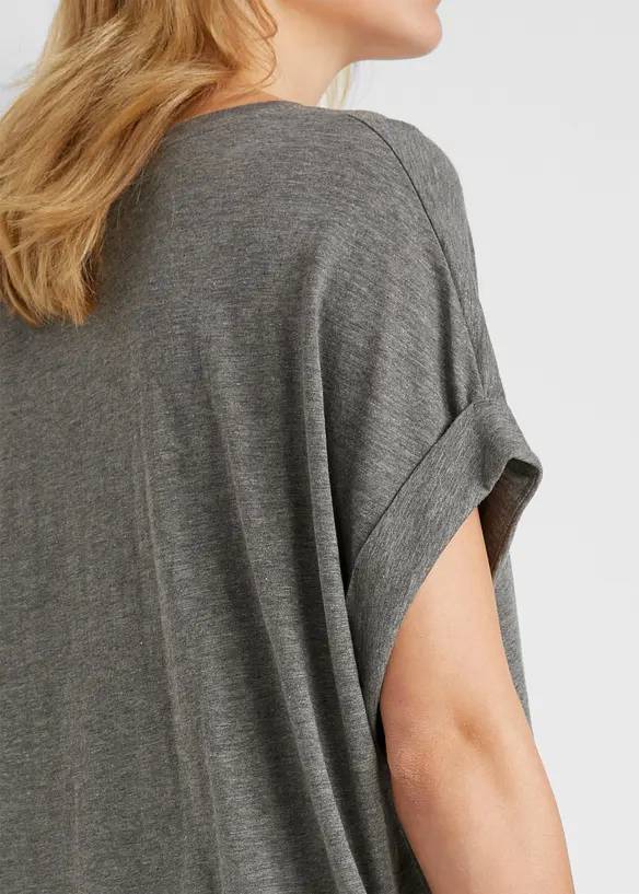 Lang topp av 100% økologisk bomull (2-pack), bonprix